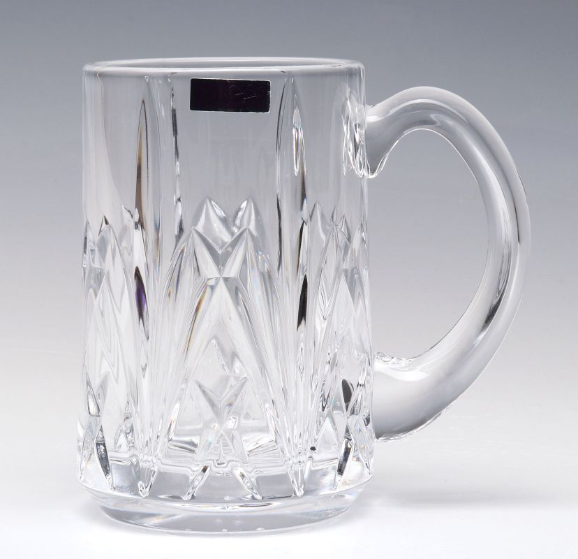 A WATERFORD MARQUIS BROOKSIDE BEER STEIN WITH BOX