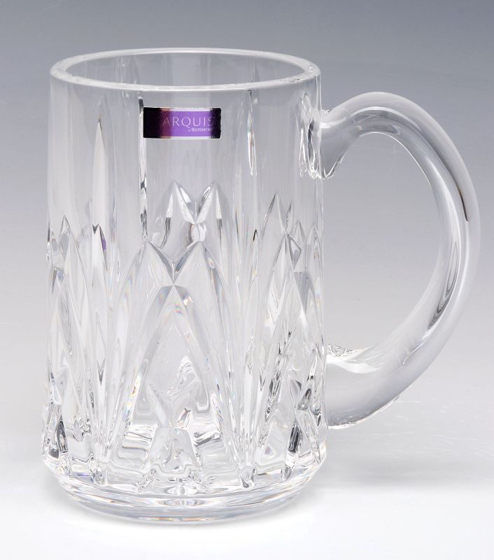 A WATERFORD MARQUIS BROOKSIDE BEER STEIN AND BOX