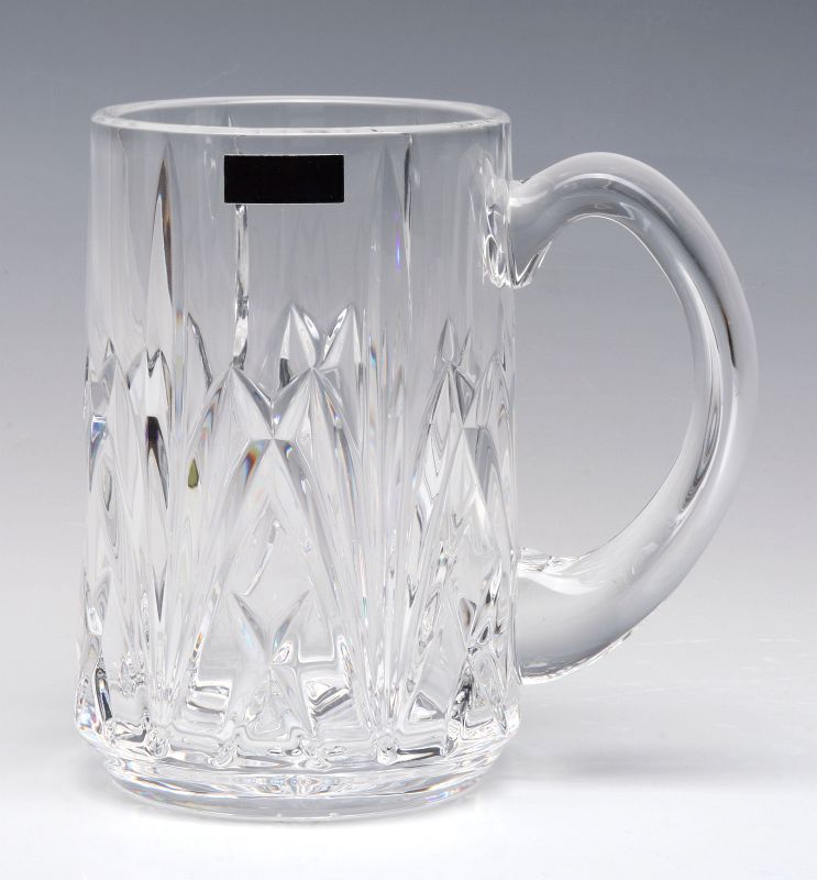 A WATERFORD MARQUIS BROOKSIDE BEER STEIN WITH BOX