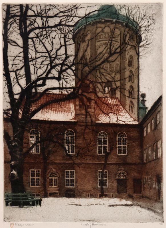 NICOLAI HAMMER (1887-1970) PENCIL SIGNED ETCHING
