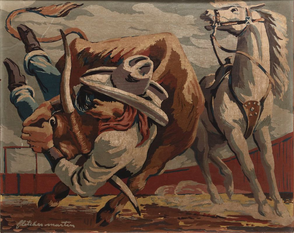 FLETCHER MARTIN (1904-1979) SILK SCREEN, 1943