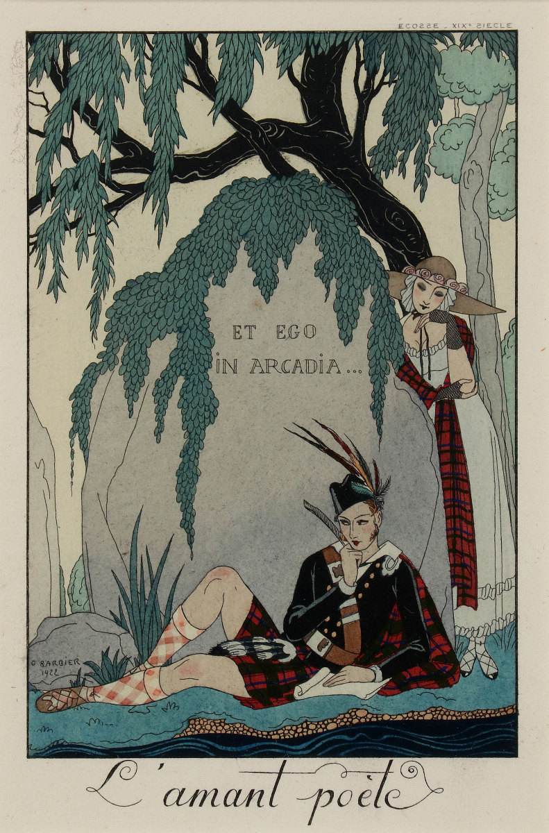 TWO GEORGE BARBIER (1882-1932) POCHOIR PRINTS