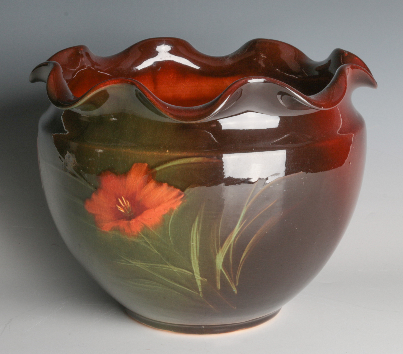 A WELLER LOUWELSA ART POTTERY JARDINIERE