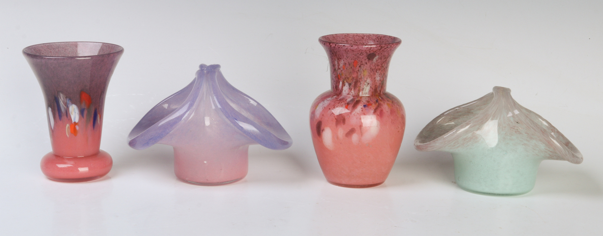 FOUR VASART ART CABINET VASES