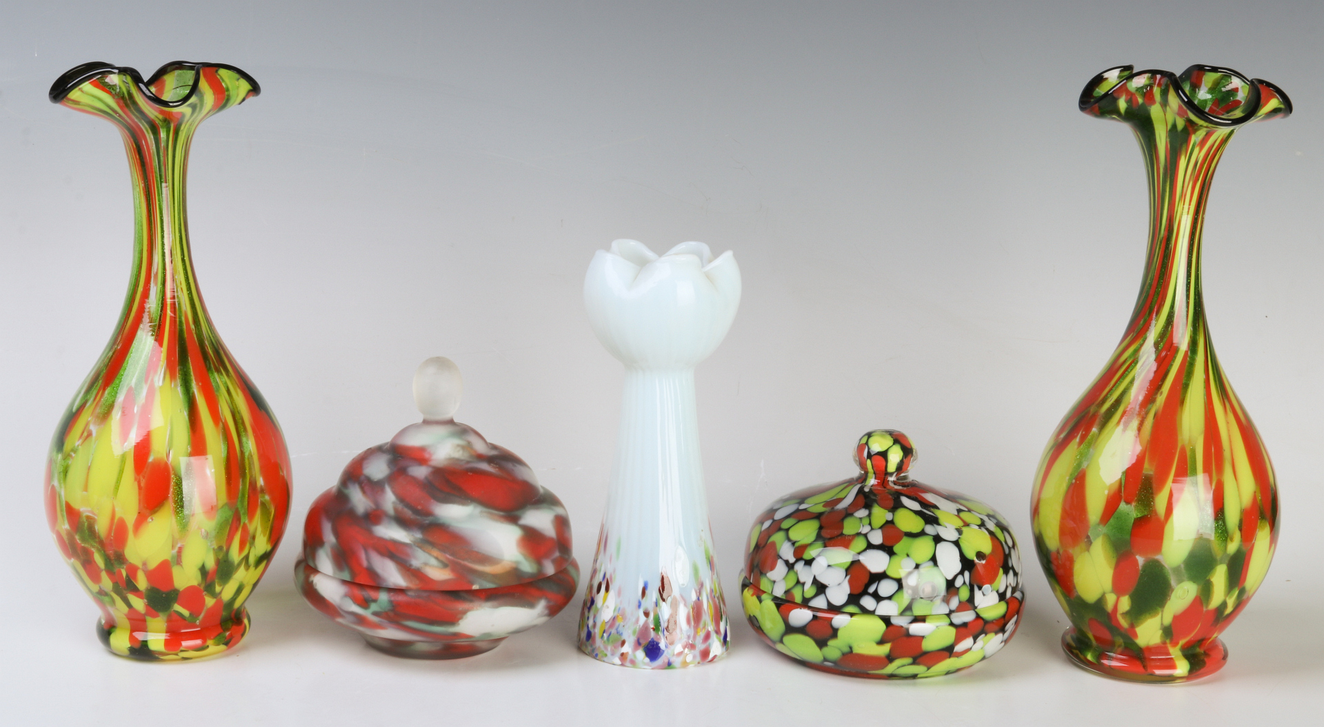 A COLLECTION OF CZECHOSLOVAKIAN ART GLASS