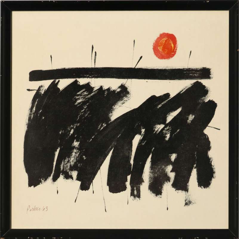 ATTRIBUTED RAYMOND PARKER (1922-1990) LITHOGRAPH