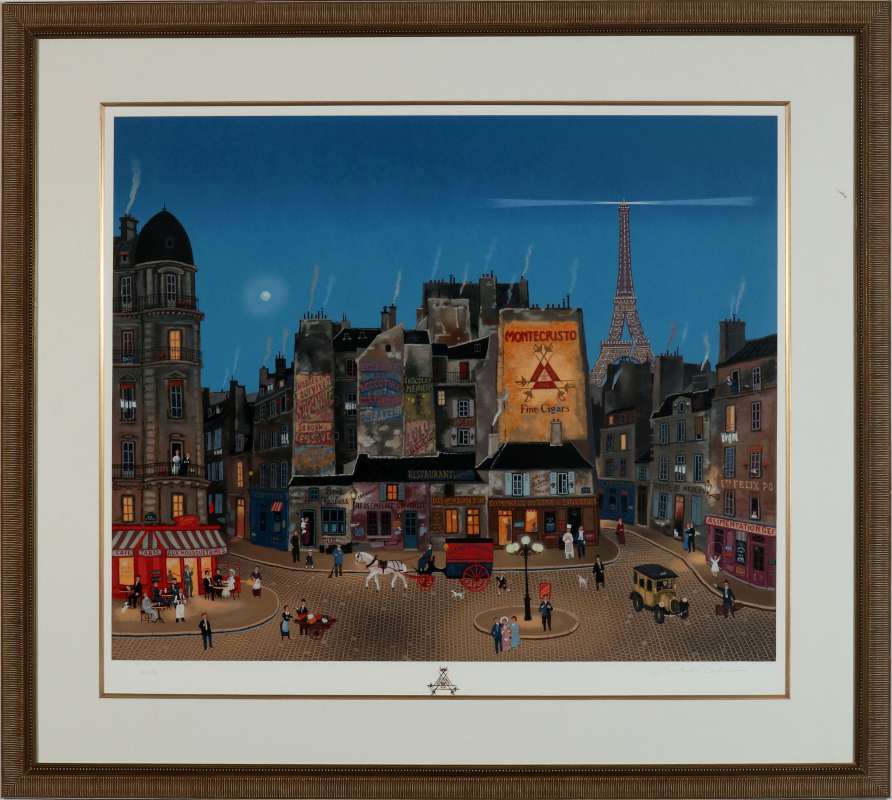 MICHEL DELACROIX (b 1933) PENCIL SIGNED SERIGRAPH