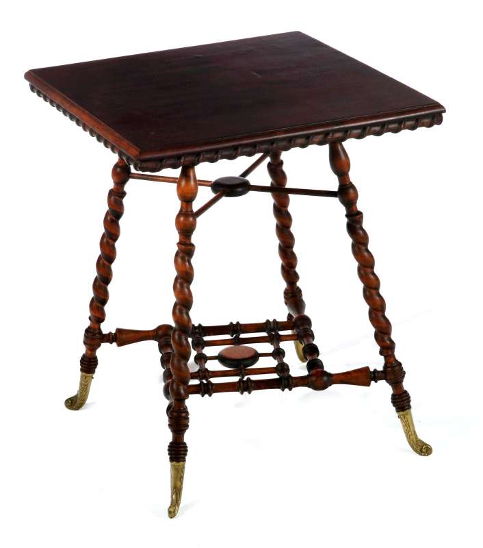 AN INTERESTING VICTORIAN STICK-N-BALL PARLOR TABLE