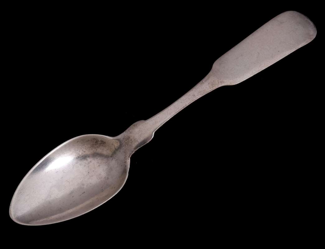 A COIN SILVER SPOON SIGNED C.D. SULLIVAN ST. LOUIS