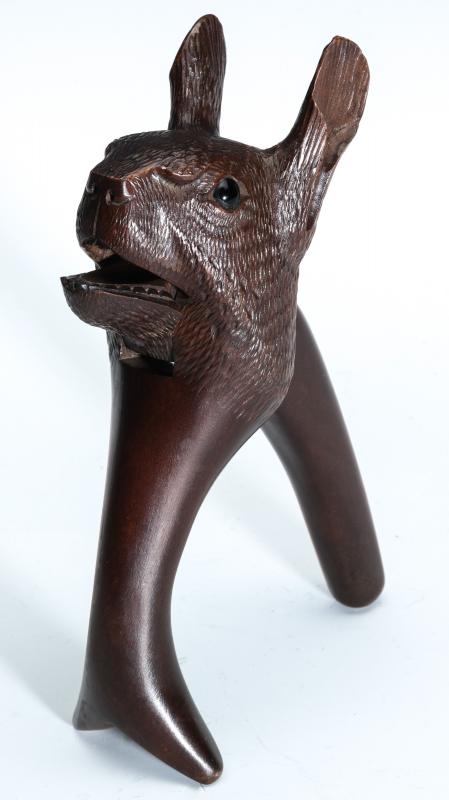 A GOOD CIRCA 1900 BLACK FOREST RABBIT NUTCRACKER