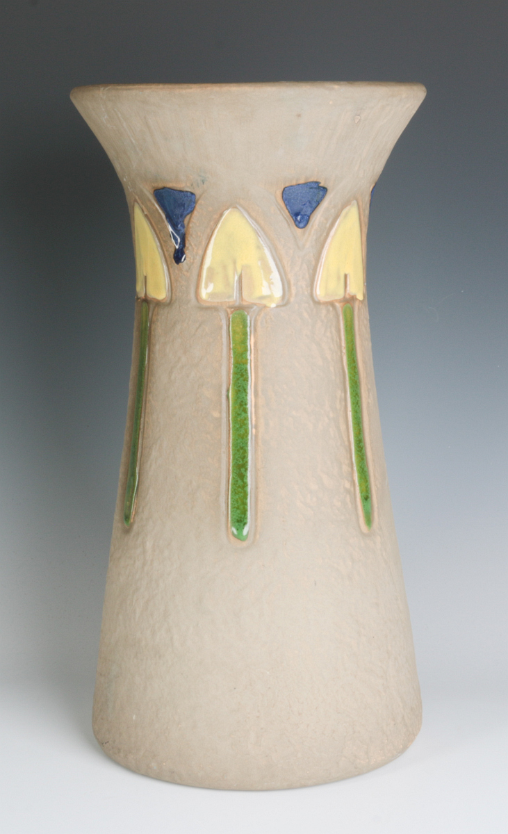 A ROSEVILLE 'MOSTIQUE' 15-INCH ART POTTERY VASE