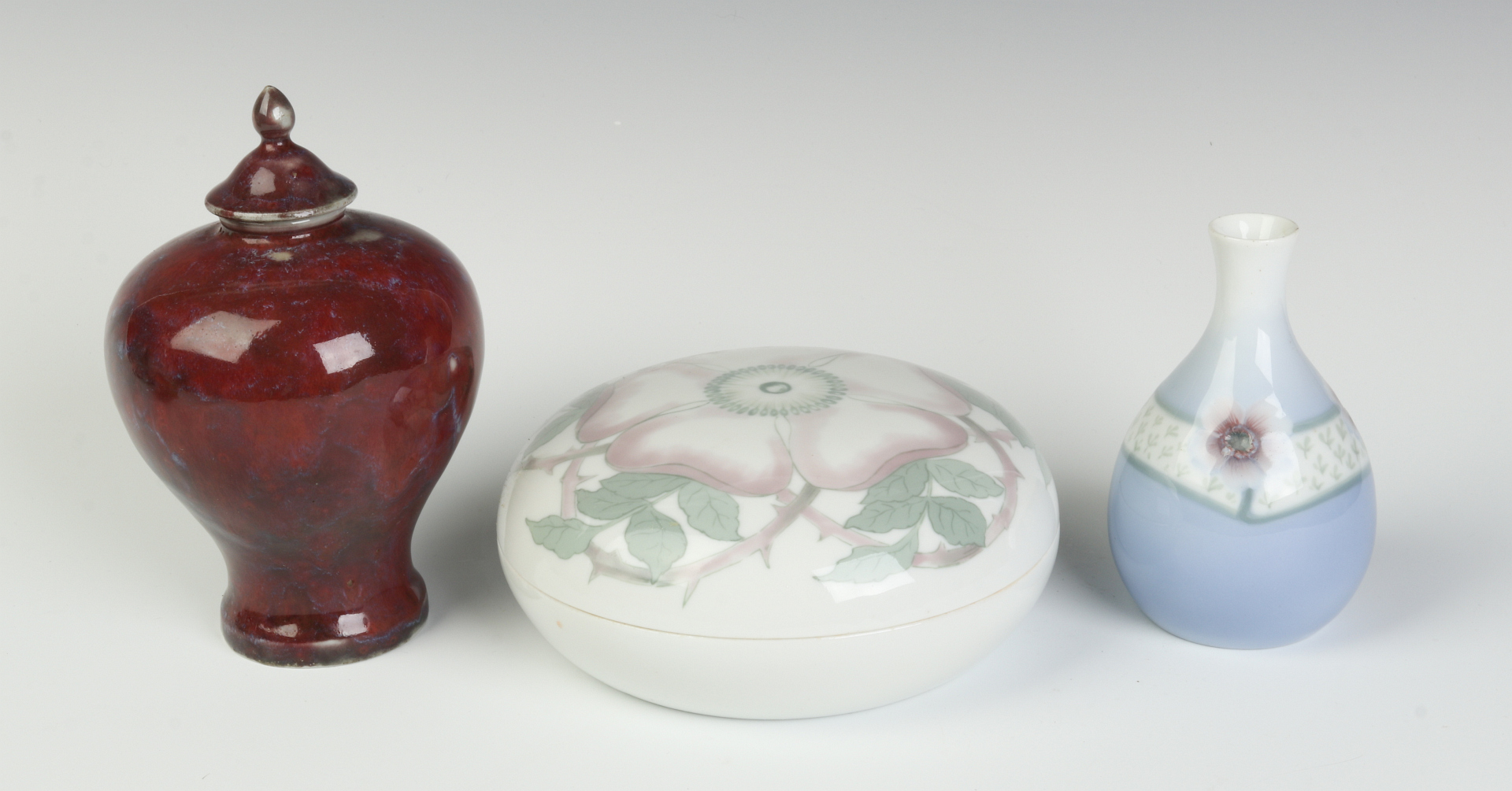 THREE RORSTRAND PORCELAIN PIECES