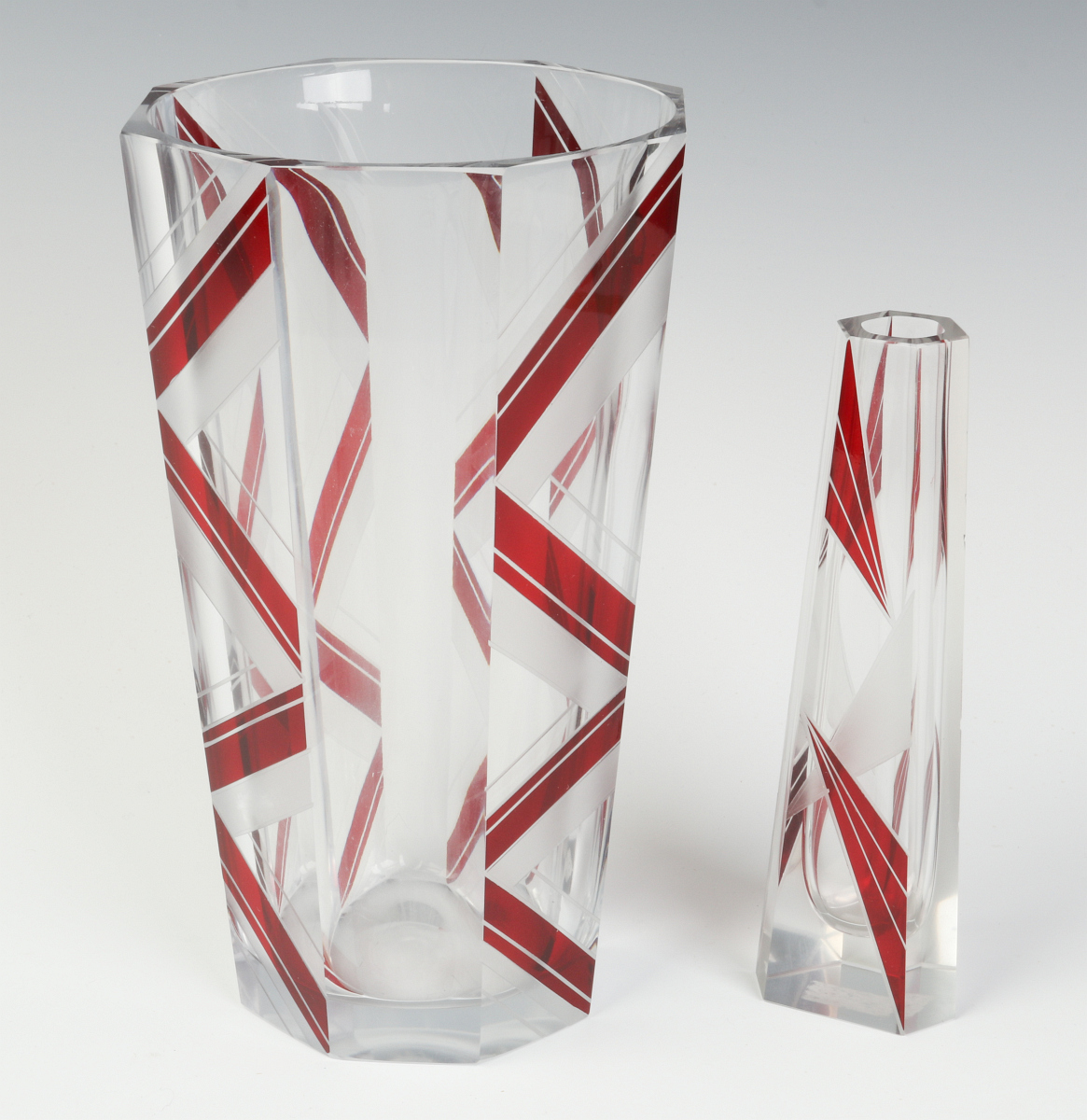 CIRCA 1930S ART DECO BOHEMIAN GLASS, KARL PALDA