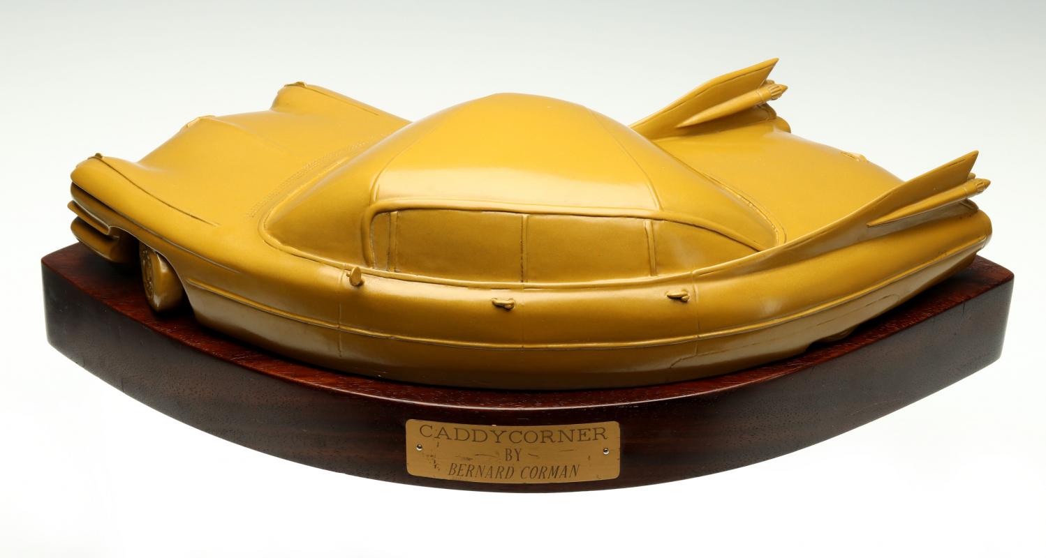 BERNARD CORMAN BRONZE TITLED 'CADDY CORNER'