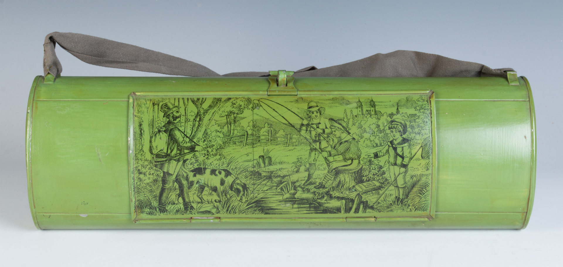 A GOOD 19TH CENTURY TIN LITHO VASCULUM