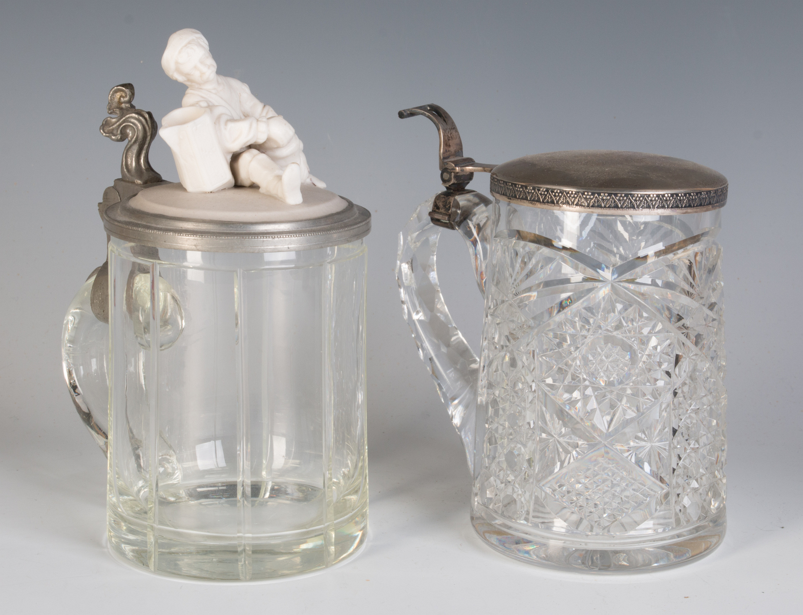 BACCARAT & RUSSIAN SILVER PRESENTATION STEIN, 1916