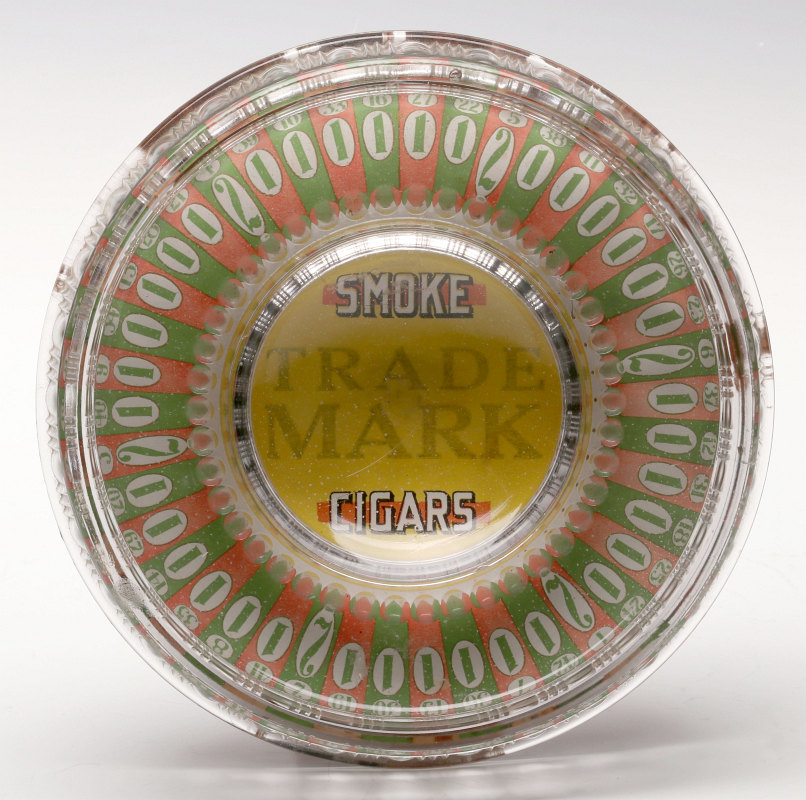 A RARE CIRCA 1910 CIGAR ADVERTISING ROULETTE GAME