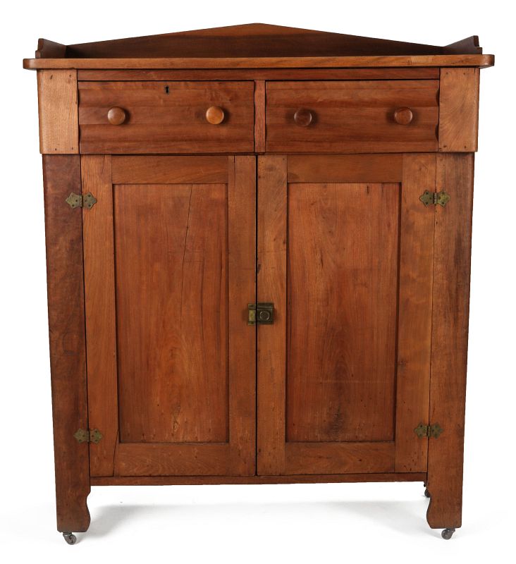 A GOOD 19TH CENTURY WALNUT WALNUT JELLY CABINET