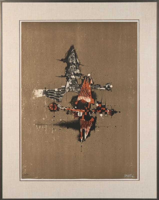 JOHNNY FRIEDLAENDER (1912-1992) SIGNED COLOR LITHO