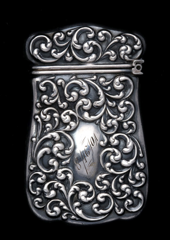 A 1901 STERLING SILVER MATCH SAFE