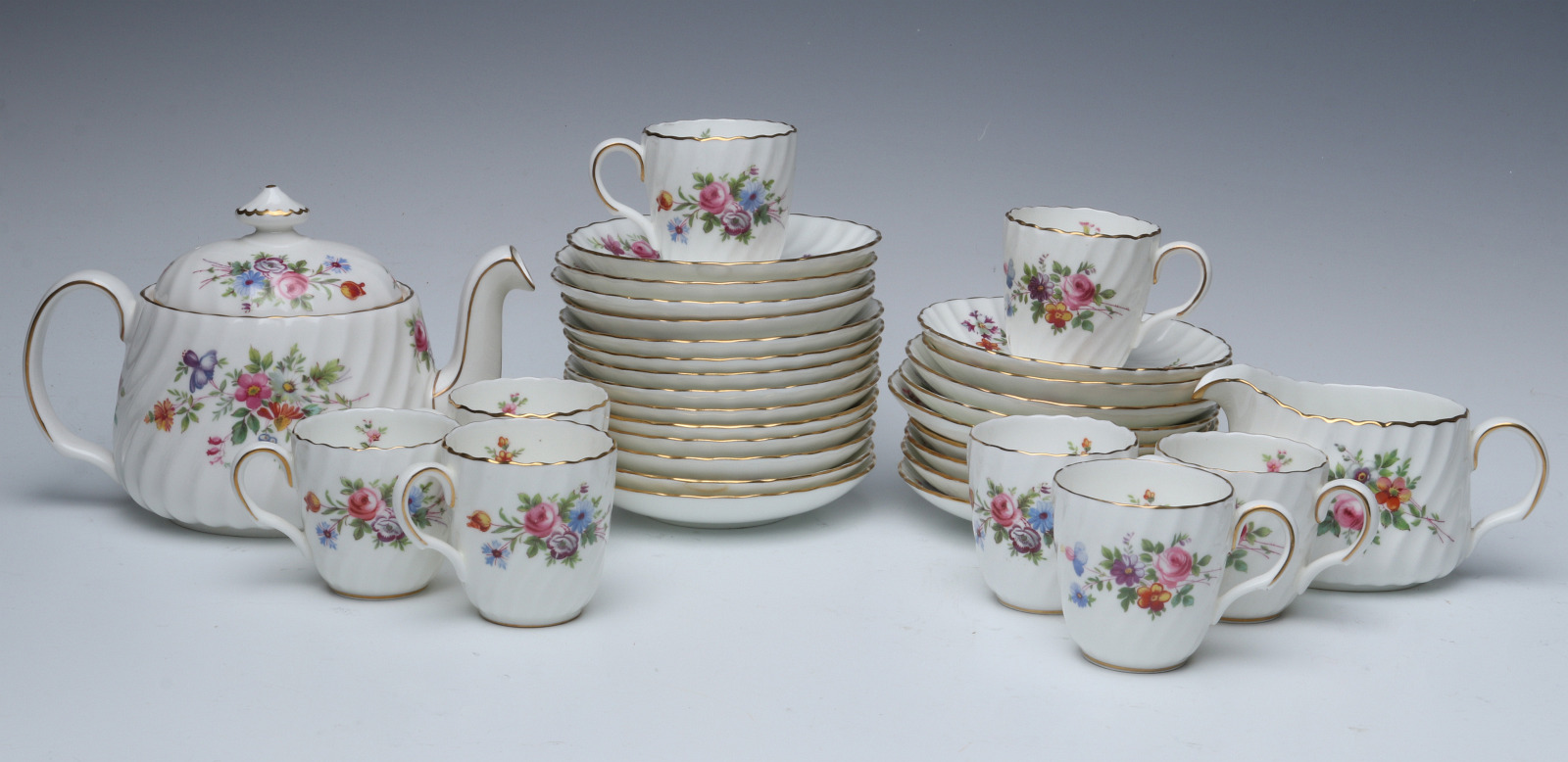 A 45-PIECE MINTON 'MARLOW' TEA OR DEMITASSE SET