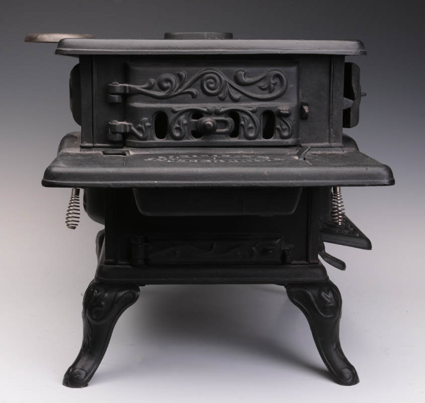 A 19TH C. IRON 'MODEL ENTERPRISE' SAMPLE STOVE