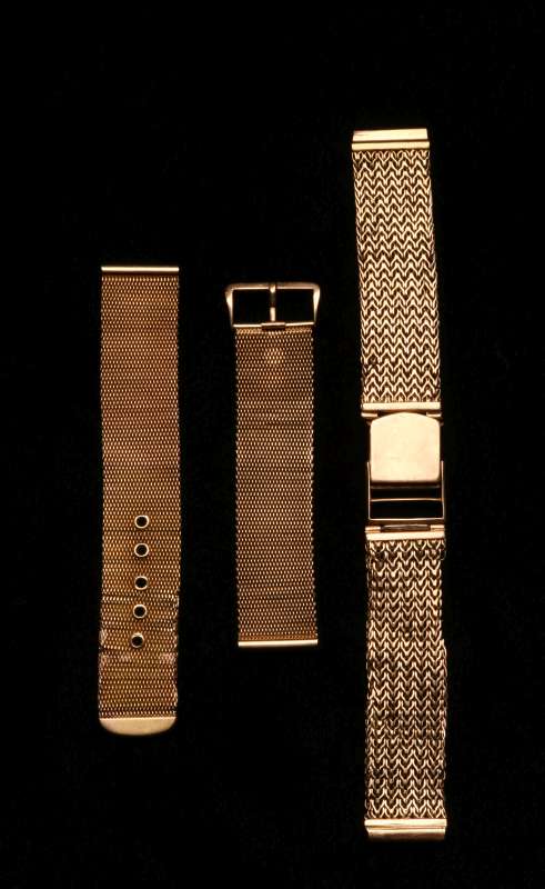 ESTATE JEWELRY 18K WATCH BANDS