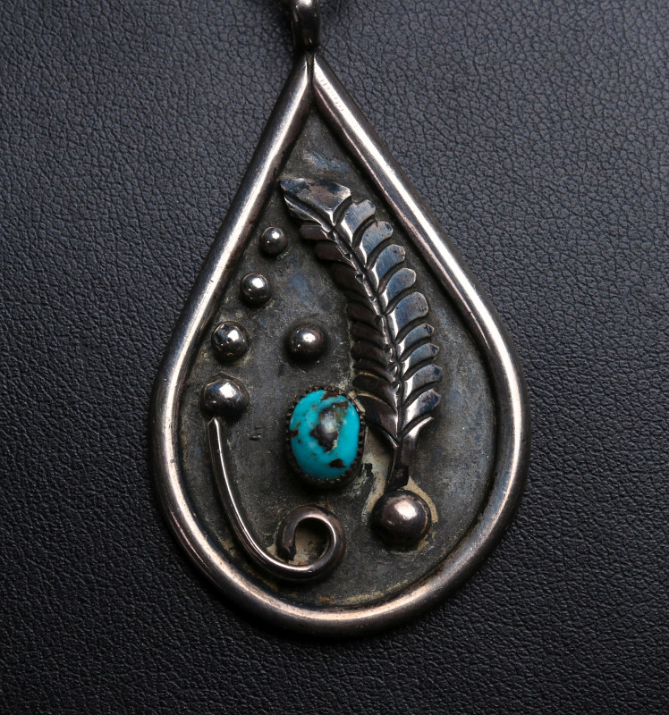 J.M. HALEY (21ST C.) NAVAJO STERLING PENDANT