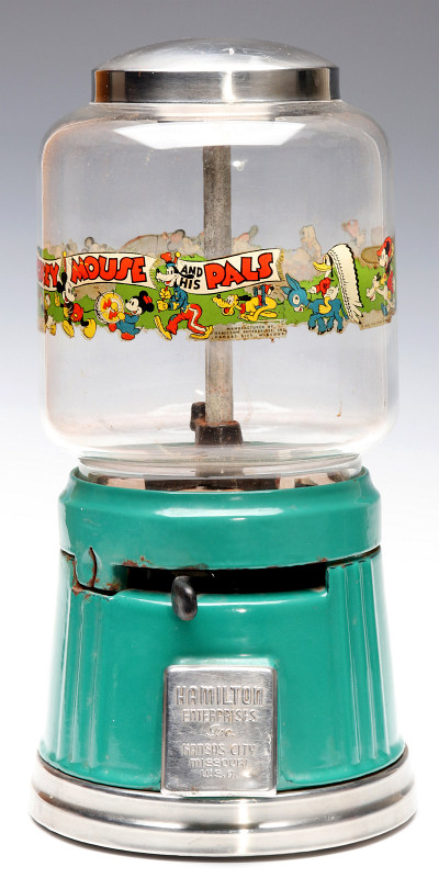 HAMILTON PROD GUMBALL MACHINE W/ 1938 DISNEY DECAL