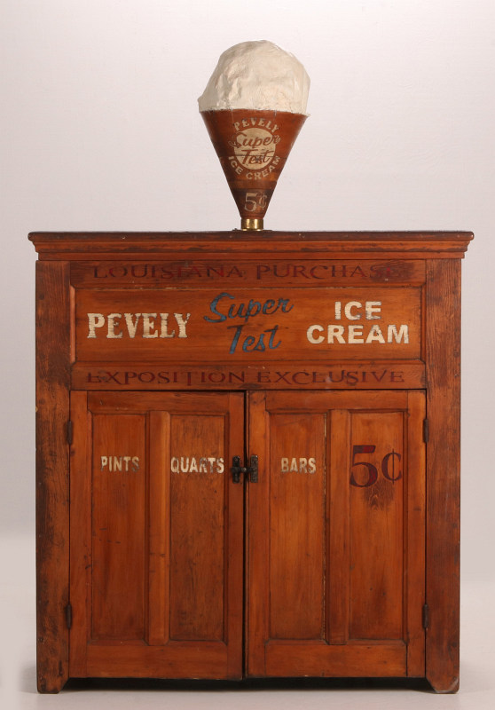 PEVELY ICE CREAM WORLD'S FAIR ICE CREAM FREEZER