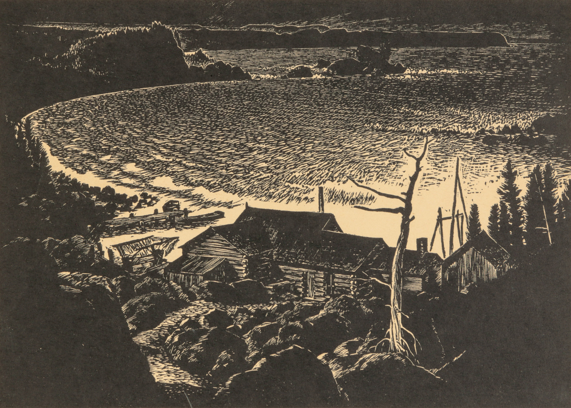 LLOYD FOLTZ (1897-1990) WOOD BLOCK PRINT