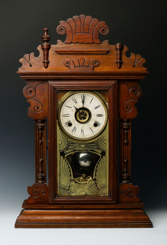 A PORTUGUESE MADE VICTORIAN PARLOR CLOCK