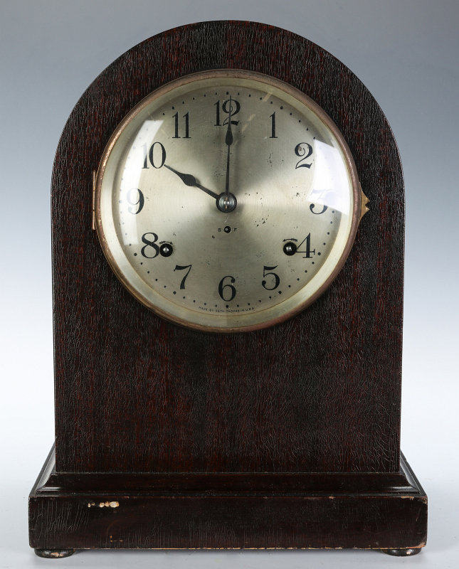 A SETH THOMAS FOUR-ROD SONORA CHIME SHELF CLOCK