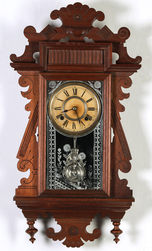 AN ANSONIA 'TRINIDAD' FANCY HANGING PARLOR CLOCK