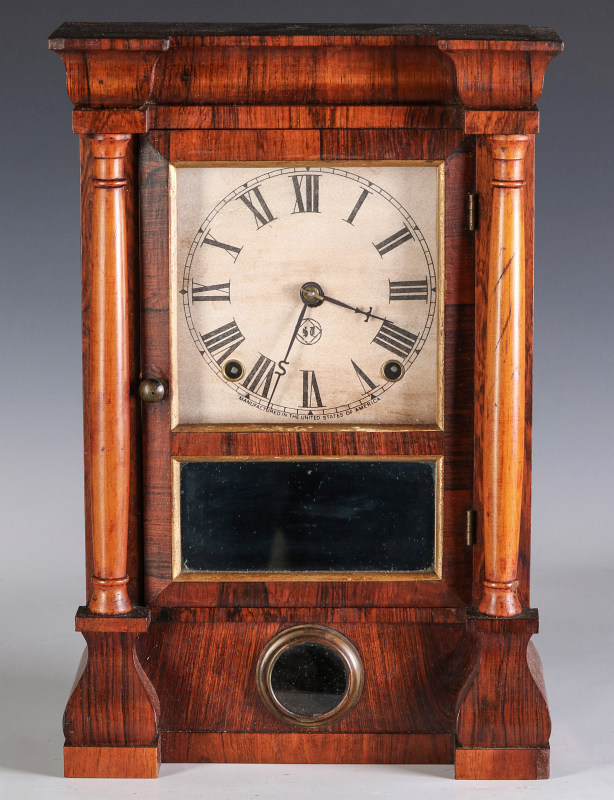 A SETH THOMAS ROSEWOOD COTTAGE CLOCK