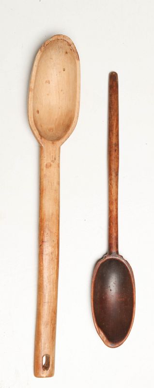 FOUR 19TH CENTURY WOODEN KITCHEN UTENSILS