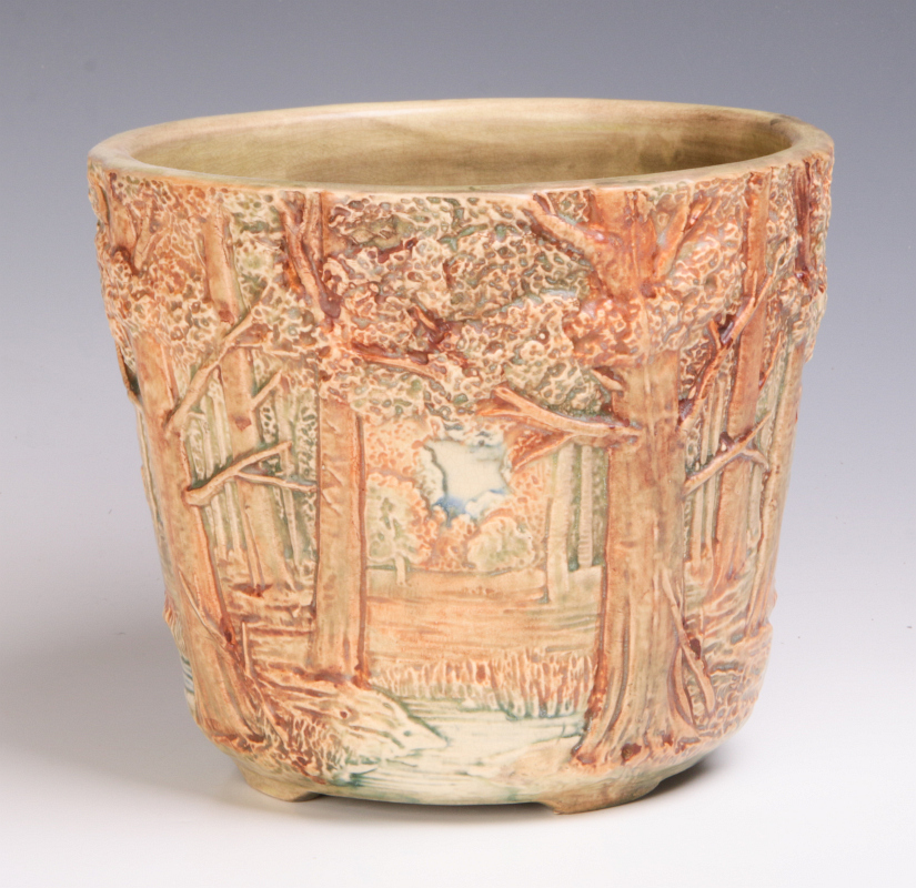 A WELLER POTTERY 'FOREST' LINE JARDINERE