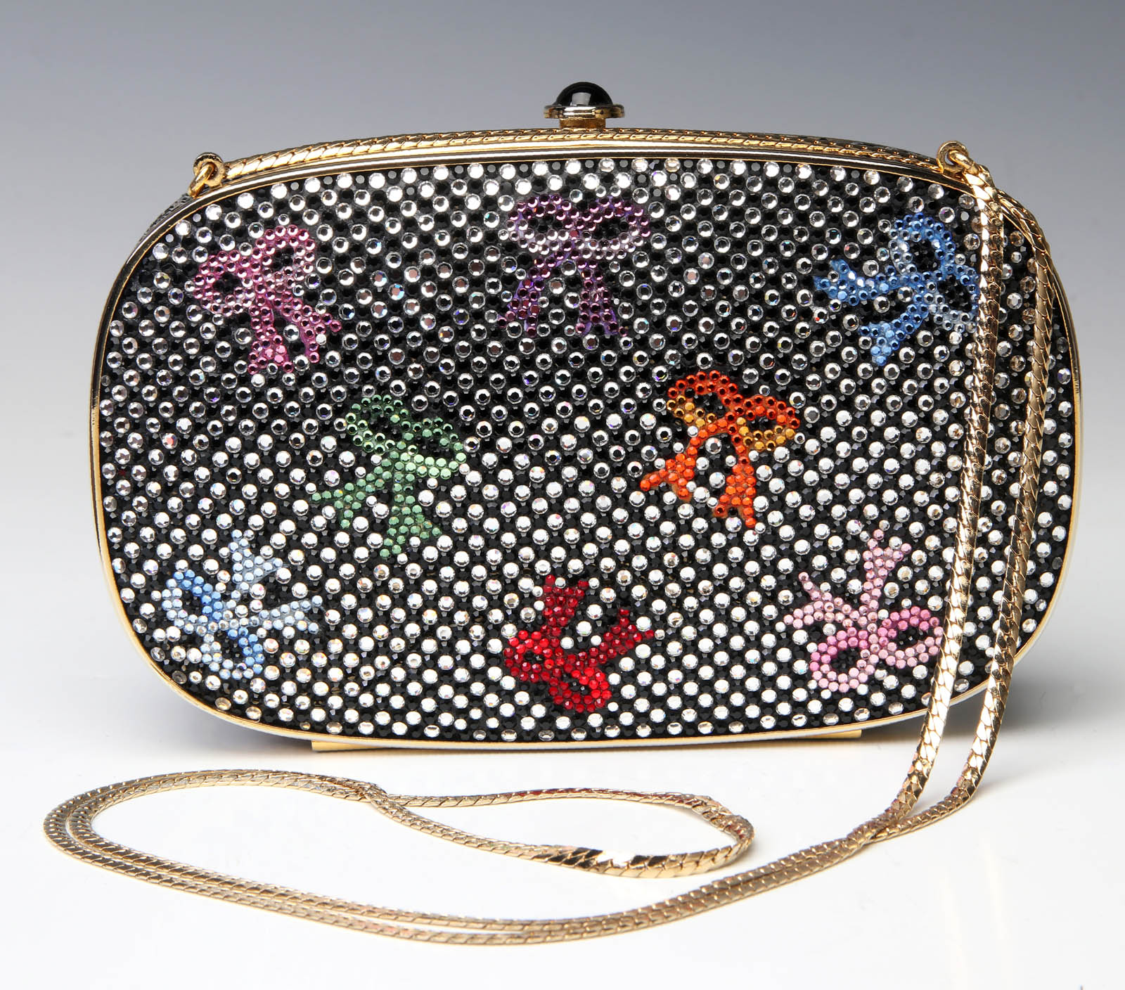 A JUDITH LEIBER SWAROVSKI CRYSTAL CLUTCH