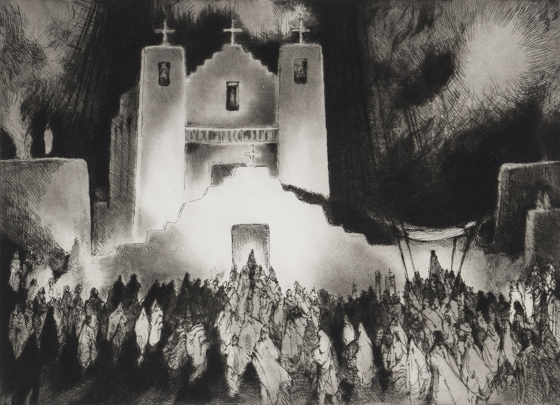 GENE KLOSS (1903-1996) PENCIL SIGNED ETCHING