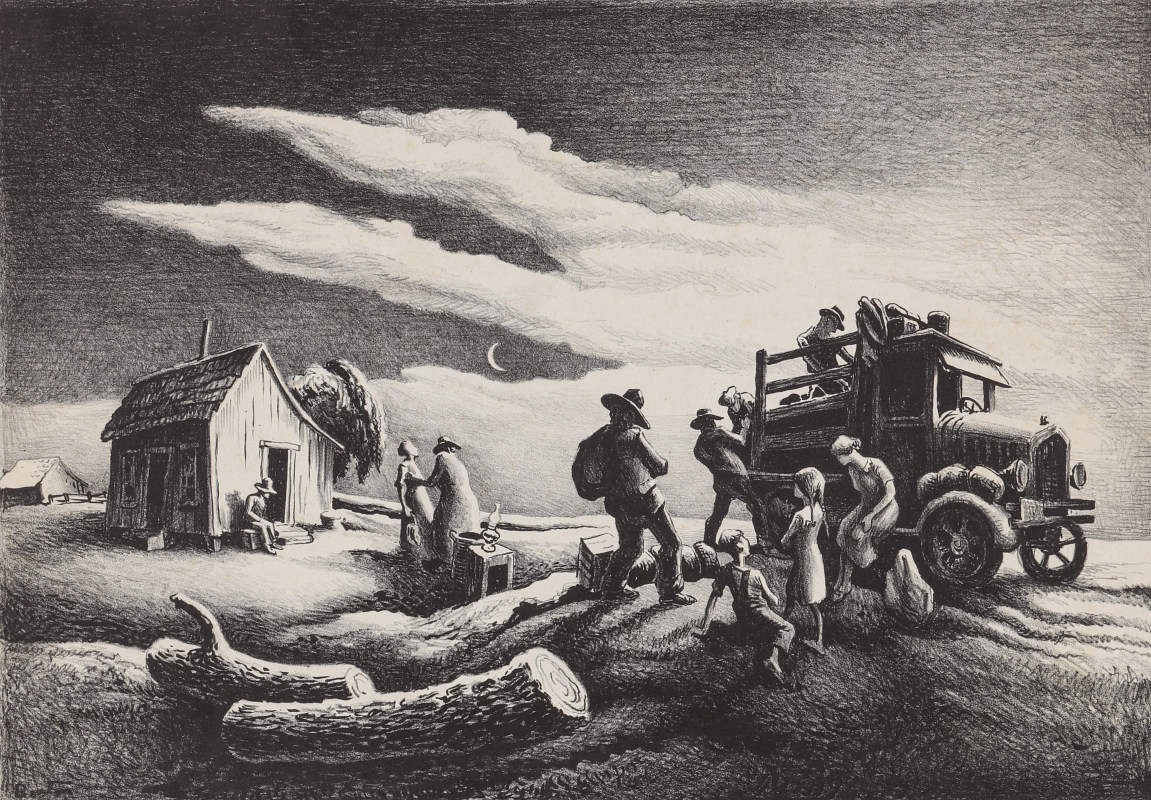 THOMAS HART BENTON (1889-1975) LITHOGRAPH