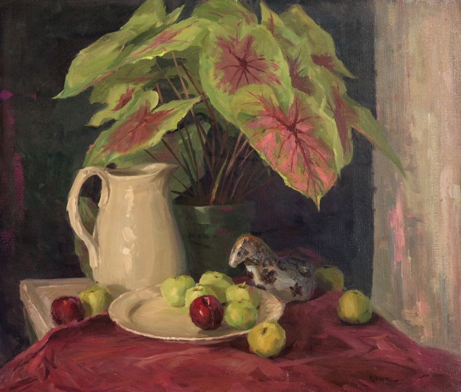 ROD GOEBEL (1946-1993) OIL ON CANVAS