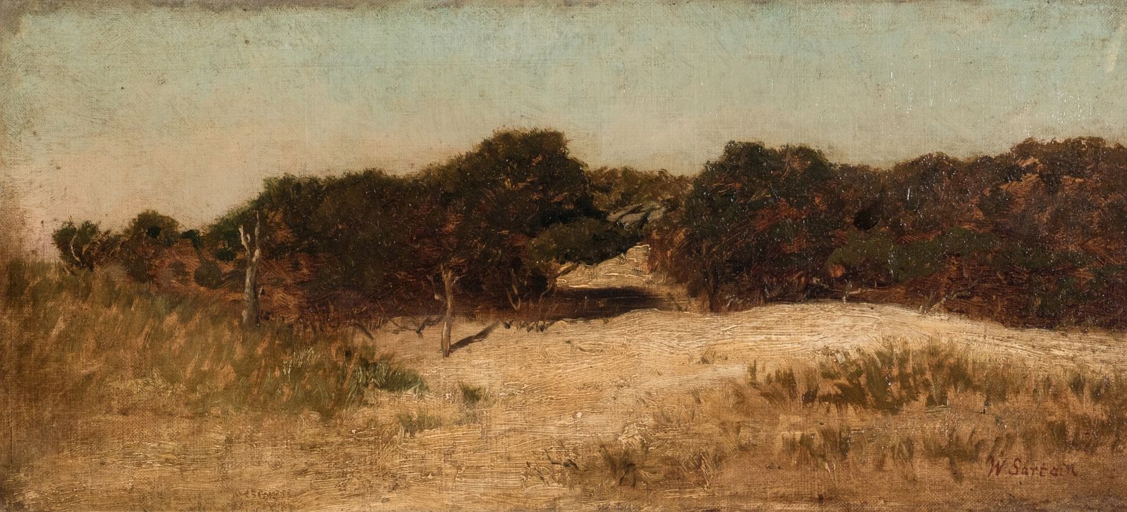 WILLIAM SARTAIN (1843-1924) OIL ON CANVAS