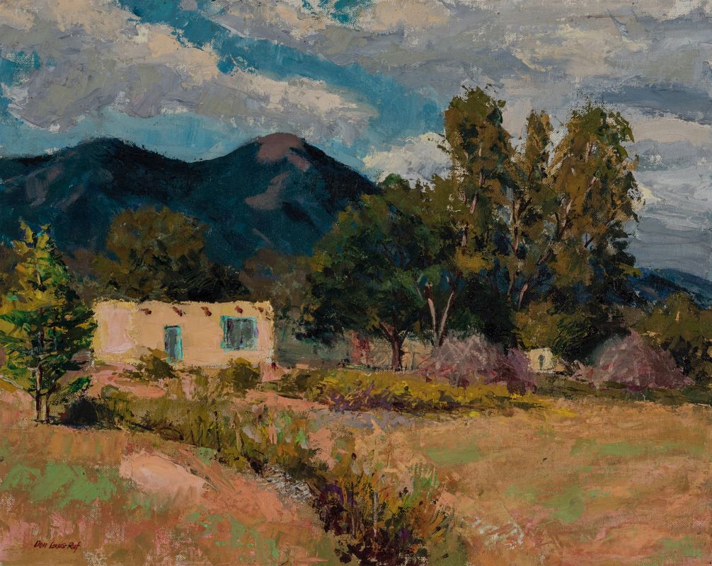 DONALD LOUIS RUF (1905-1982) OIL ON ARTIST'S BOARD