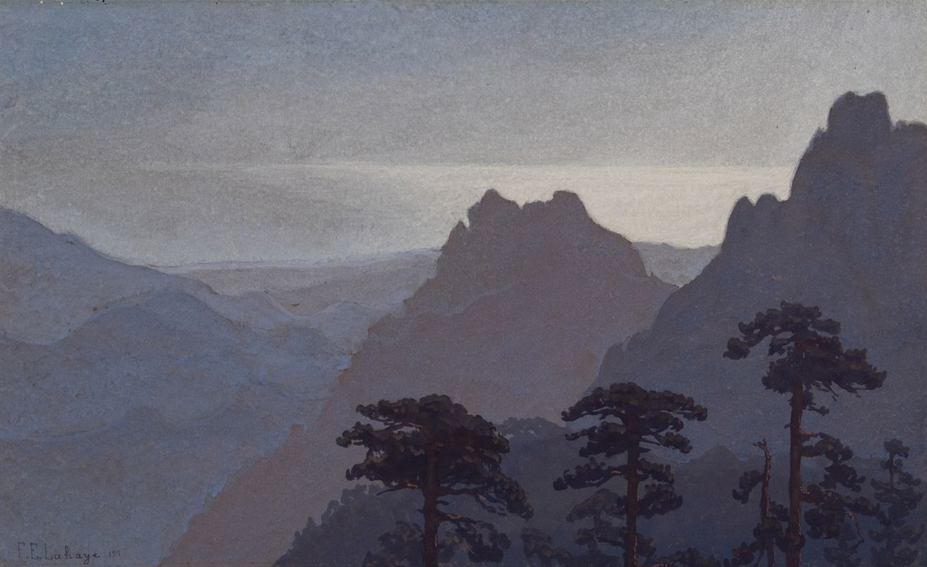FRANCOIS E LAHAYE (19TH/20TH CENTURY) GOUACHE