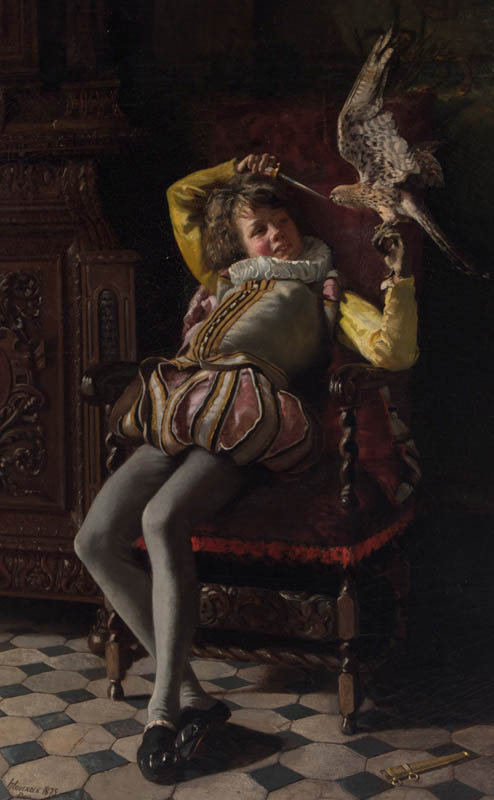 THOMAS HOVENDEN (1840-1895) OIL ON CANVAS