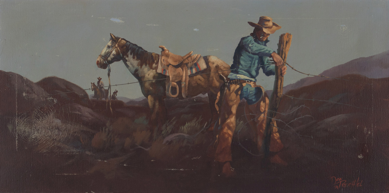 DON PRECHTEL (BORN 1936) OIL ON CANVAS