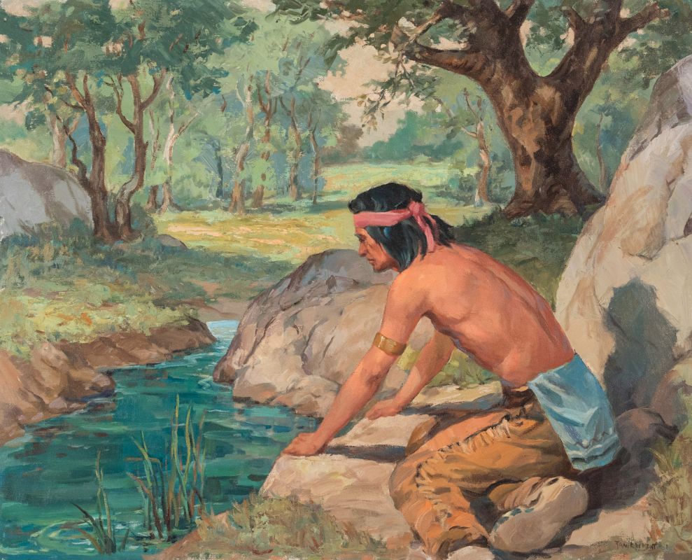 FRANK WARD KENT (1912-1977) OIL ON CANVAS