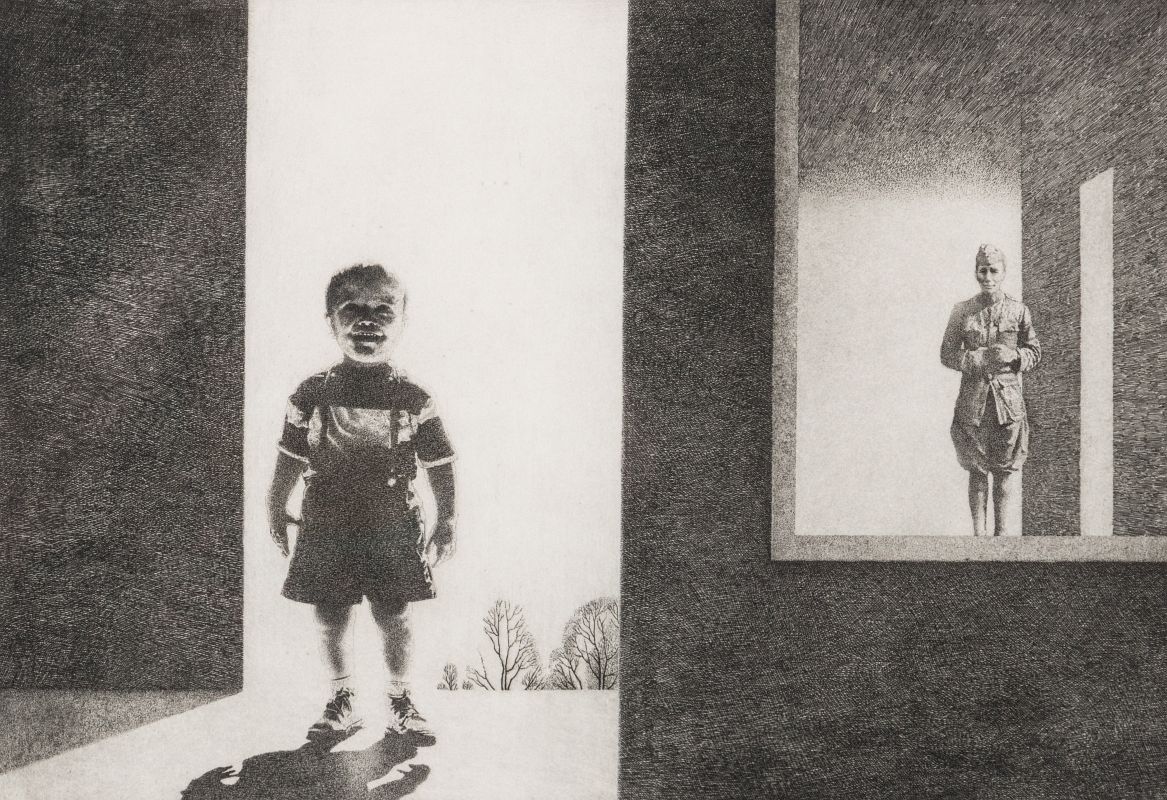 PETER WINSLOW MILTON (BORN 1930) SIGNED AQUATINT