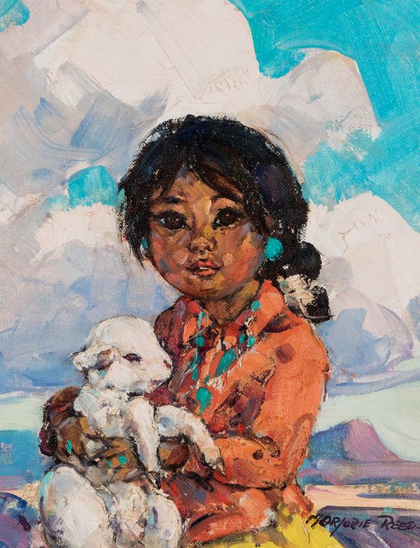 MARJORIE JANE REED (1915-1996) OIL ON PANEL