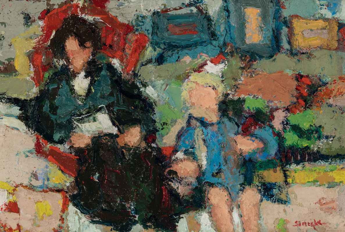 GEORGE RENE SINICKI (BORN 1910) OIL ON CANVAS